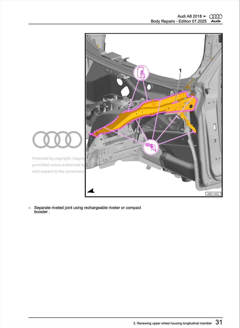 Audi A8 2022-2025 Service Manual Repair, Workshop Service Repair, INSTANT Download PDF