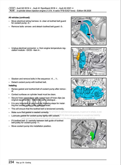 Audi Q2 2020-2025 Service Manual Repair, Workshop Service Repair, INSTANT Download PDF