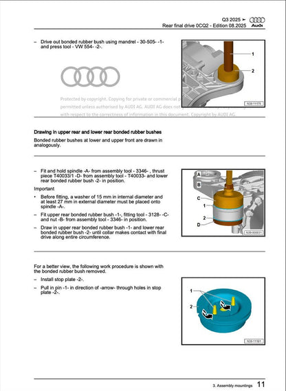 Audi Q3 2025 Service Manual Repair, Workshop Service Repair, INSTANT Download PDF