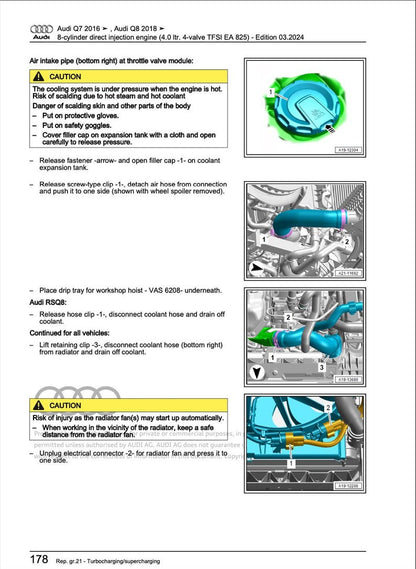 Audi Q8 2018-2023 Service Manual Repair, Workshop Service Repair, INSTANT Download PDF