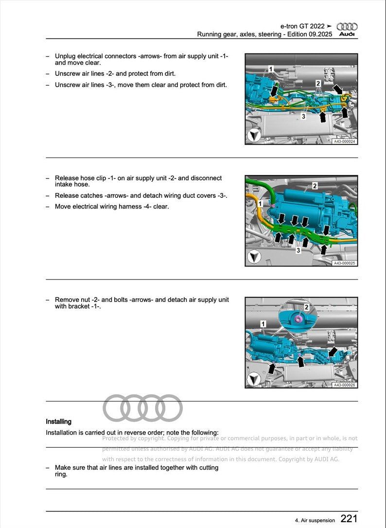 Audi Q8 E-Tron 2022-2025 Service Manual Repair, Workshop Service Repair, INSTANT Download PDF