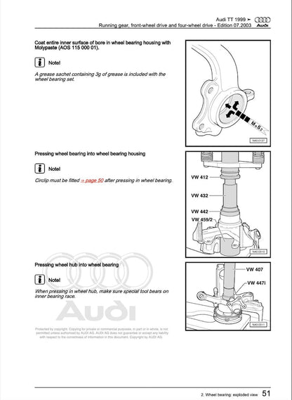 Audi TT 1999-2006 Service Manual Repair, Workshop Service Repair, INSTANT Download PDF