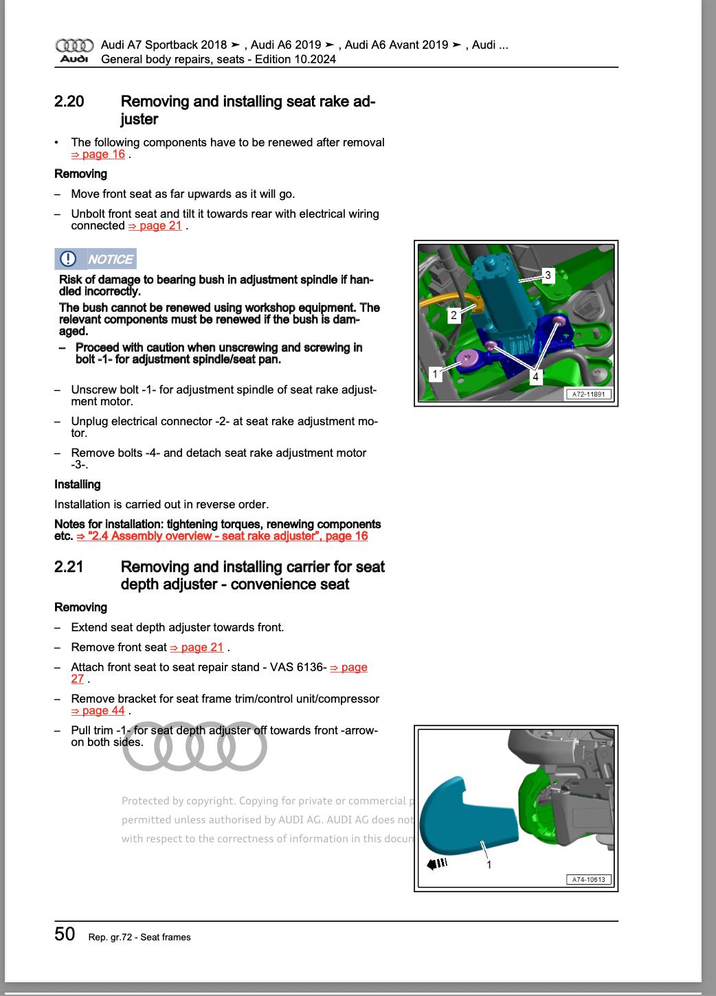 Audi A6 C8 2018-2025 Comprehensive Digital Service Repair Workshop Manual PDF