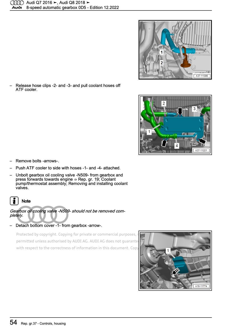 Audi Q7 2015-2024 Comprehensive Service Repair Workshop Manual PDF Download