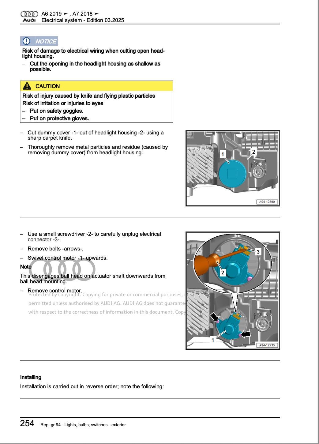 Audi A6 C8 2018-2025 Comprehensive Digital Service Repair Workshop Manual PDF
