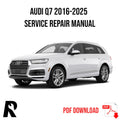 Audi Q7 2015-2024 Comprehensive Service Repair Workshop Manual PDF Download