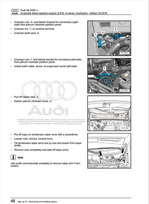 Audi A6 2005-2011 Digital Service Repair Workshop Manual PDF Download