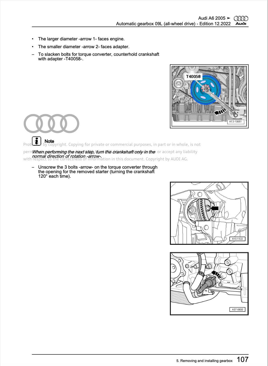 Audi A6 2005-2011 Digital Service Repair Workshop Manual PDF Download