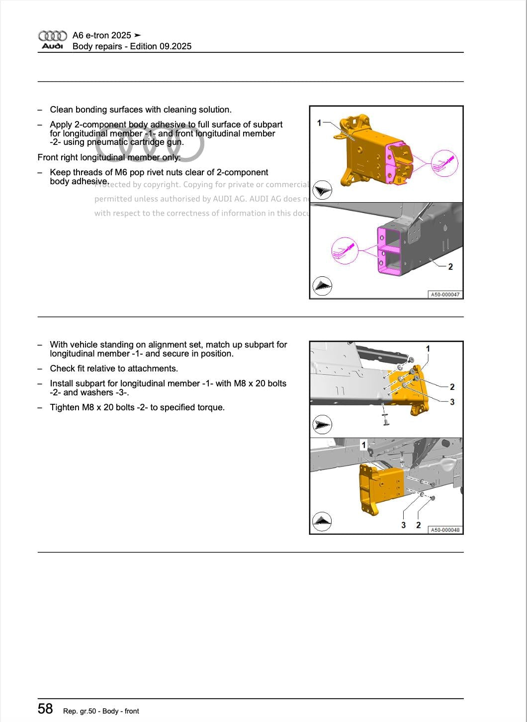 Audi A6 E-Tron 2025 Official Workshop Service Repair Manual PDF Download