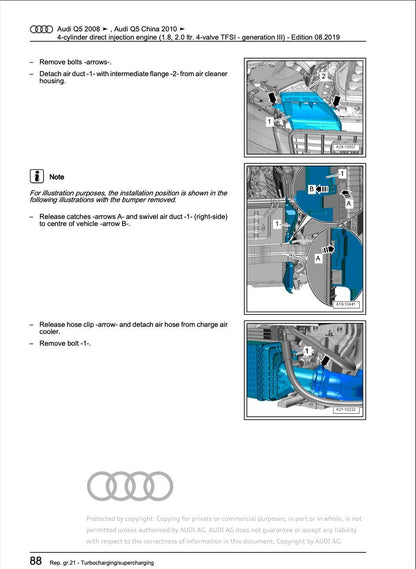 Audi Q5 2008-2012 Complete Workshop Repair Service Manual PDF Download