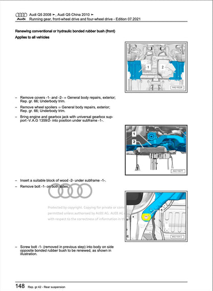 Audi Q5 2008-2012 Complete Workshop Repair Service Manual PDF Download