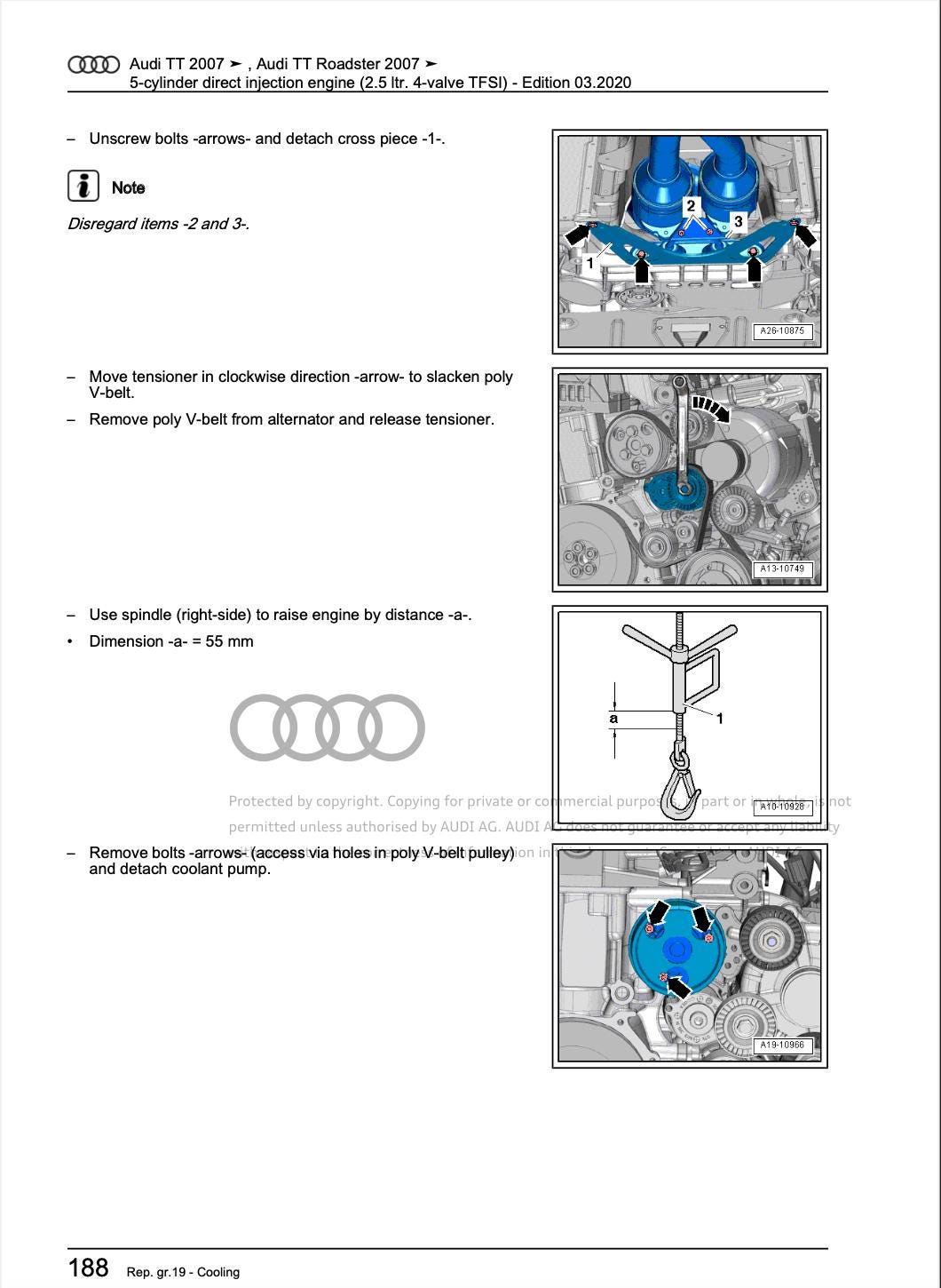 Audi TT 2006-2010 Service & Repair Workshop Manual PDF Instant Access