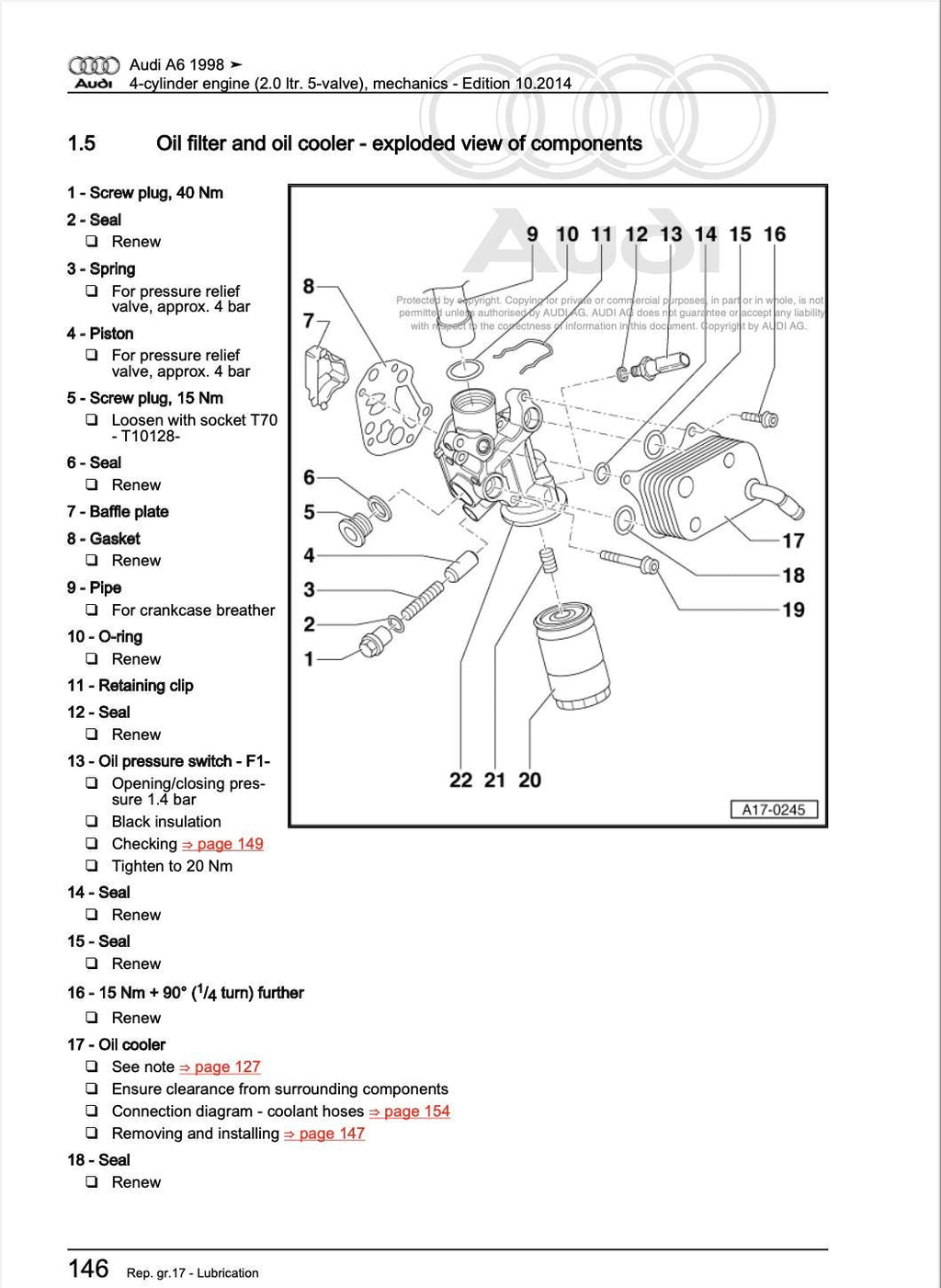 Audi A6 (1997-2005) Comprehensive Digital Service & Repair Workshop Manual PDF