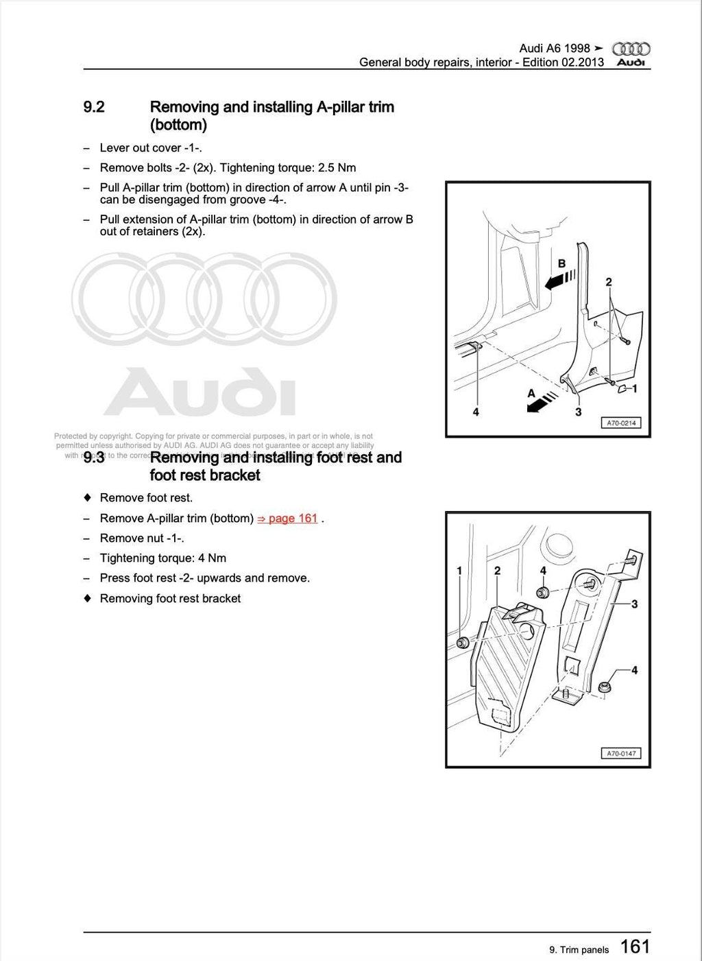 Audi A6 (1997-2005) Comprehensive Digital Service & Repair Workshop Manual PDF