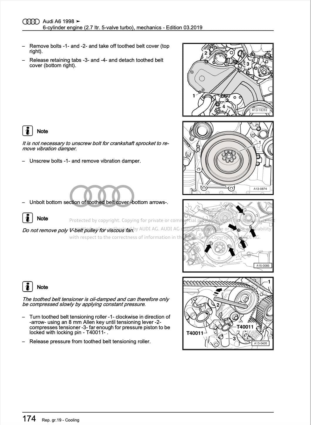 Audi A6 (1997-2005) Comprehensive Digital Service & Repair Workshop Manual PDF