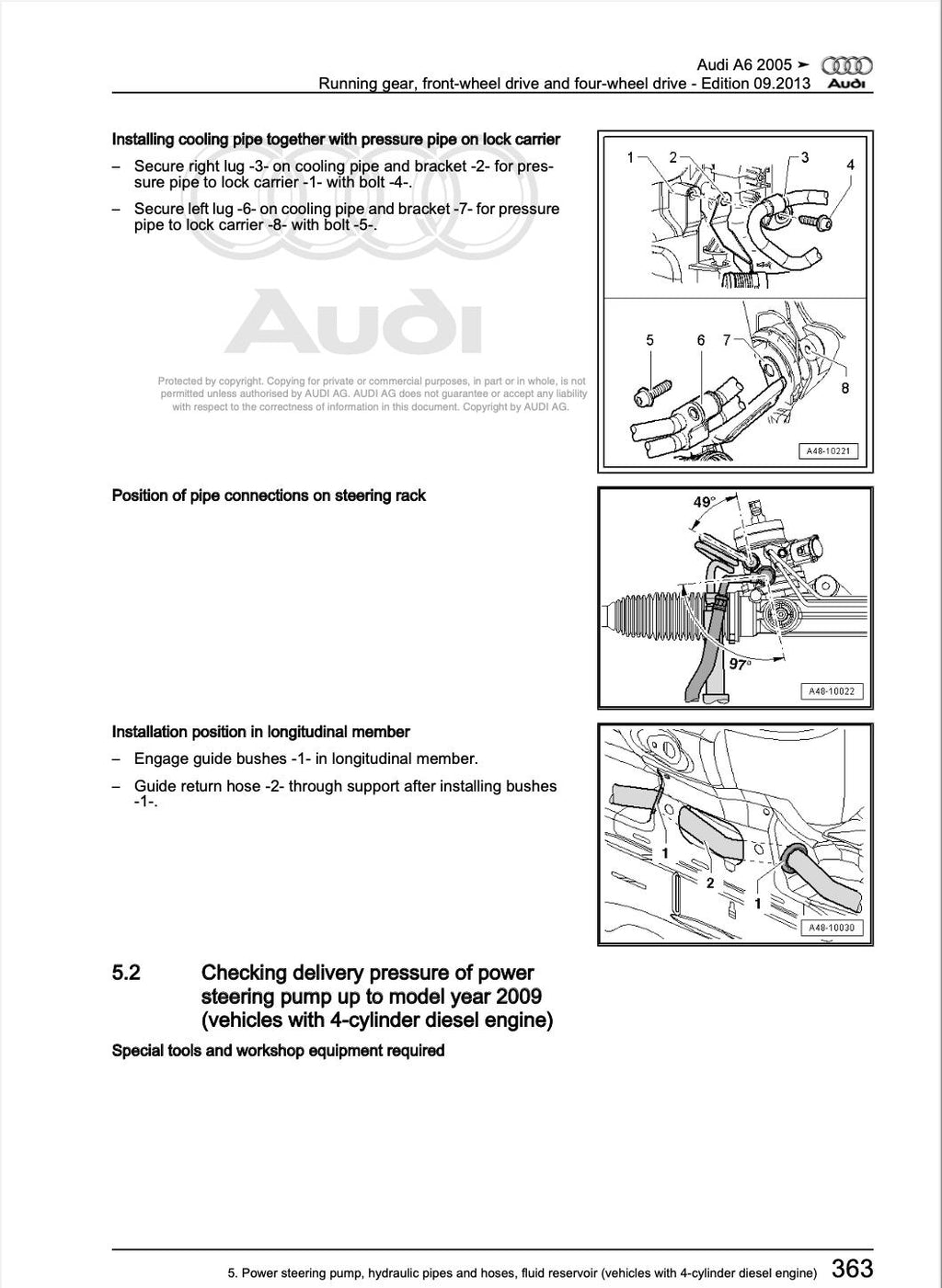 Audi A6 2005-2011 Digital Service Repair Workshop Manual PDF Download