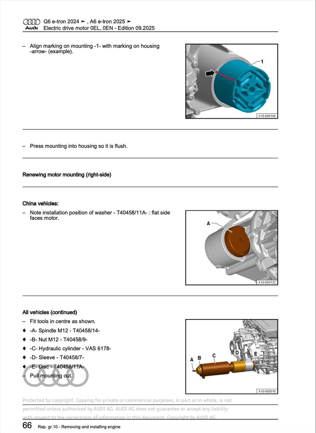 Audi A6 E-Tron 2025 Official Workshop Service Repair Manual PDF Download