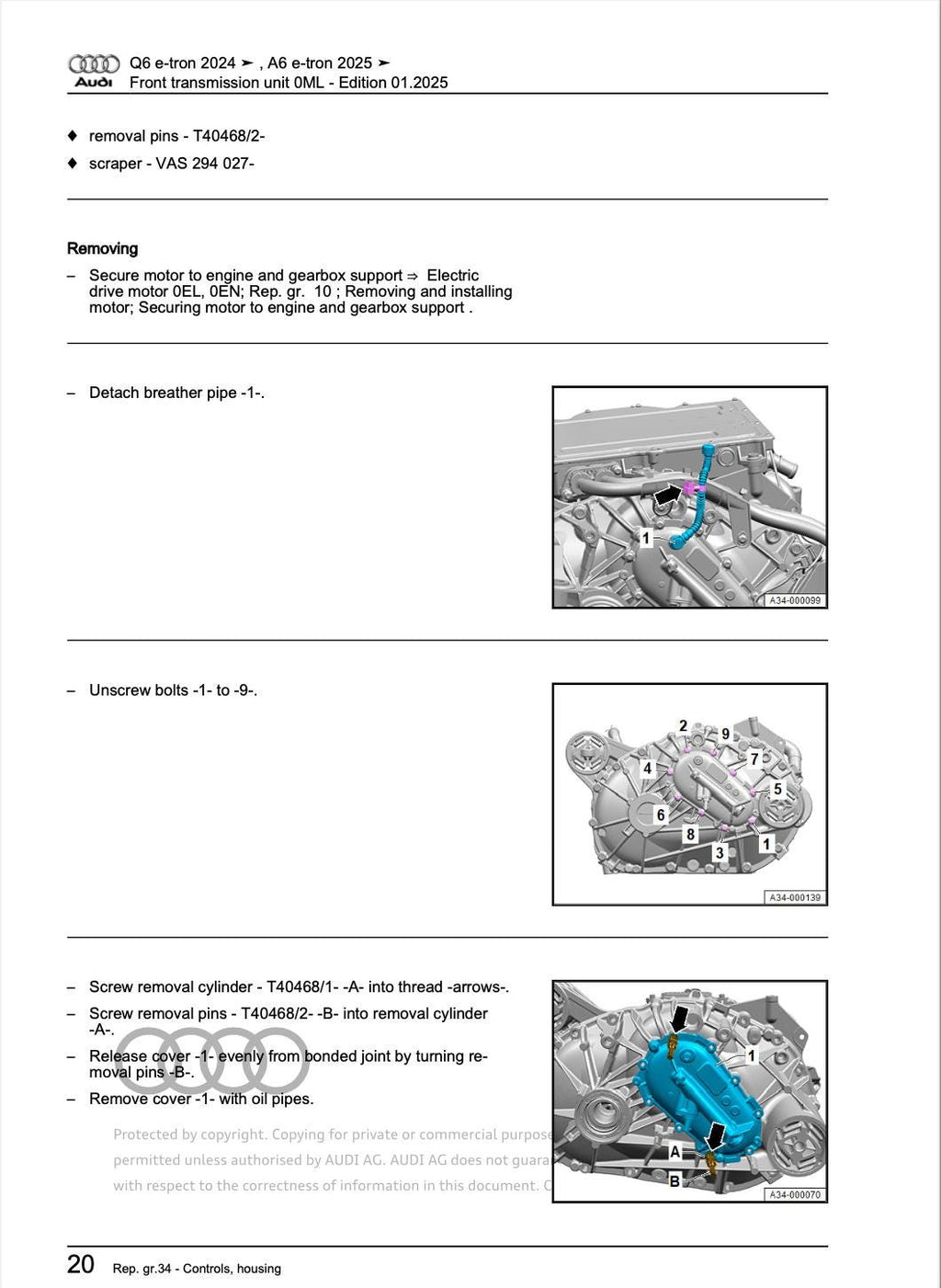 Audi A6 E-Tron 2025 Official Workshop Service Repair Manual PDF Download