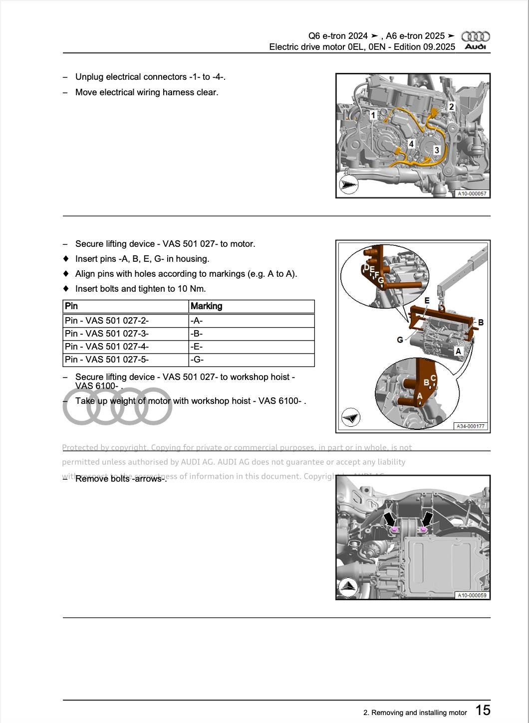 Audi A6 E-Tron 2025 Official Workshop Service Repair Manual PDF Download