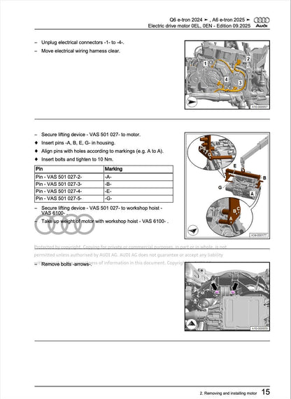 Audi A6 E-Tron 2025 Official Workshop Service Repair Manual PDF Download