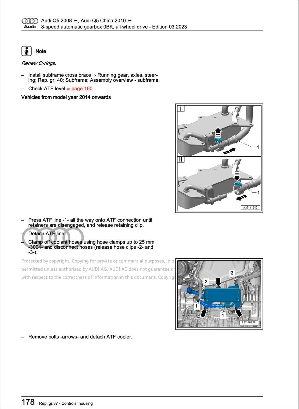 Audi Q5 2008-2012 Complete Workshop Repair Service Manual PDF Download