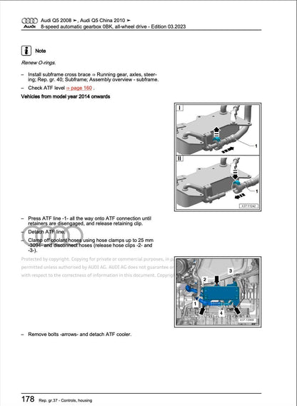 Audi Q5 2008-2012 Complete Workshop Repair Service Manual PDF Download