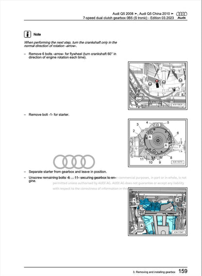 Audi Q5 2008-2012 Complete Workshop Repair Service Manual PDF Download