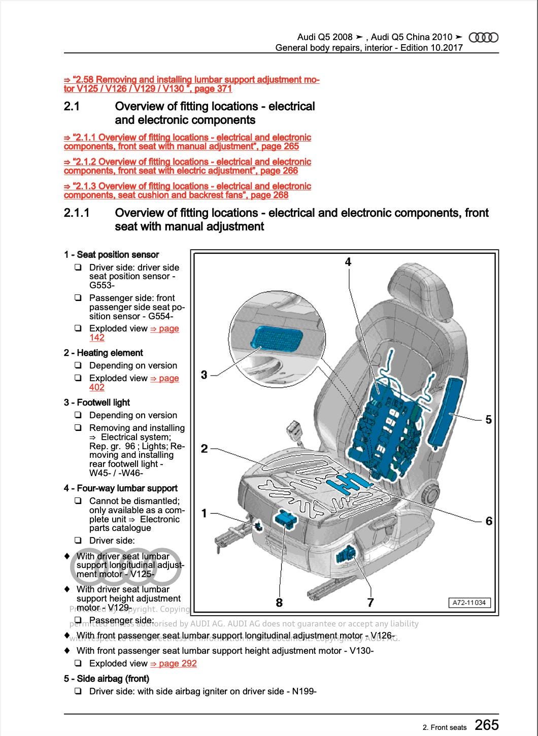 Audi Q5 2008-2012 Complete Workshop Repair Service Manual PDF Download